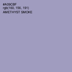 #A09CBF - Amethyst Smoke Color Image